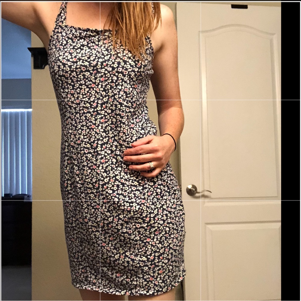 Mini floral hollister dress